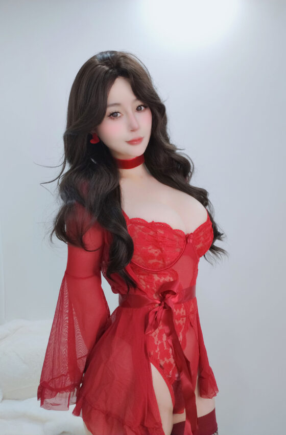 [COSPLAY] Coser小姐姐白银 – Red Lady